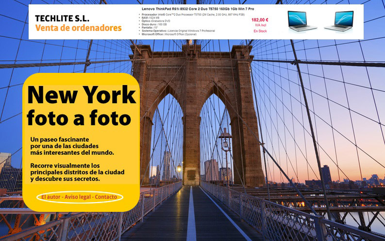 Ejemplo adecuado de sitio web de un  particular