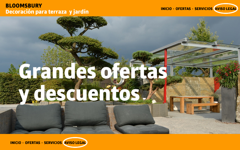 Ejemplo  página web con aviso legal